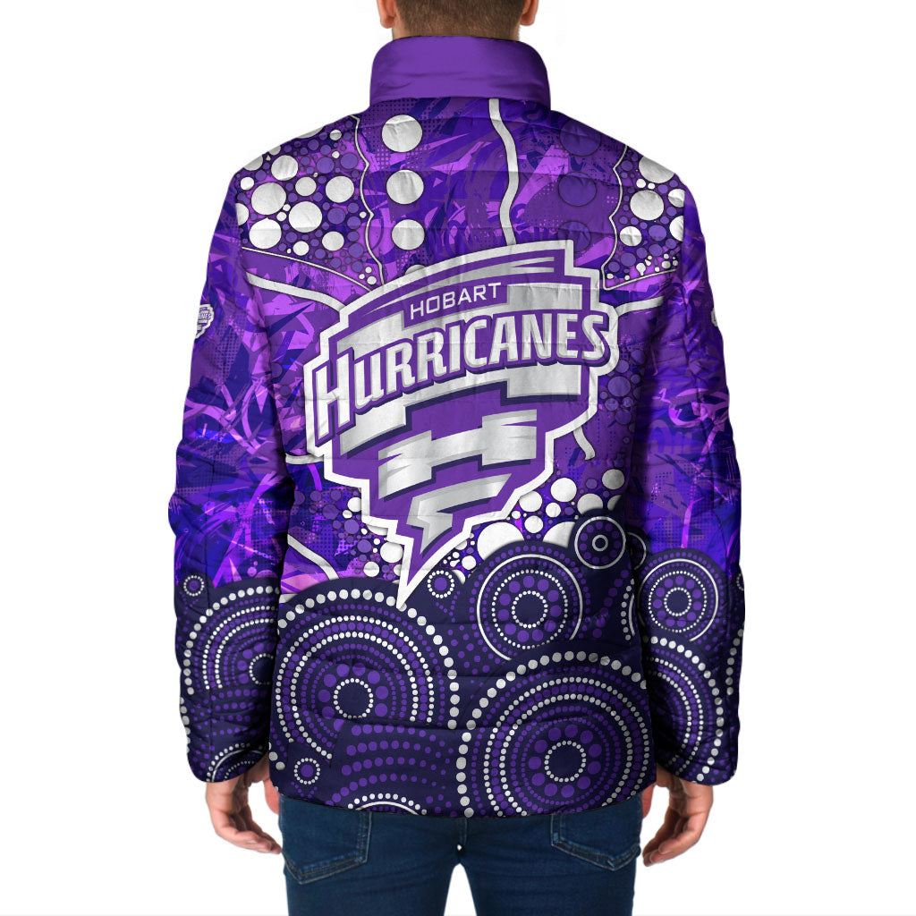 Hobart Hurricanes Padded Jacket Graffiti Urban Aboriginal Dot Abstract Design