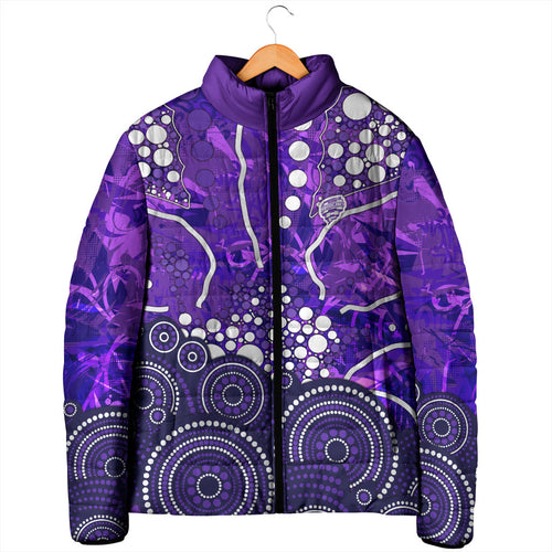 Hobart Hurricanes Padded Jacket Graffiti Urban Aboriginal Dot Abstract Design
