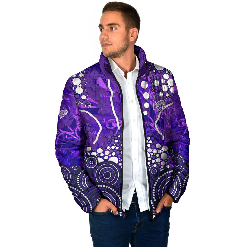 Hobart Hurricanes Padded Jacket Graffiti Urban Aboriginal Dot Abstract Design
