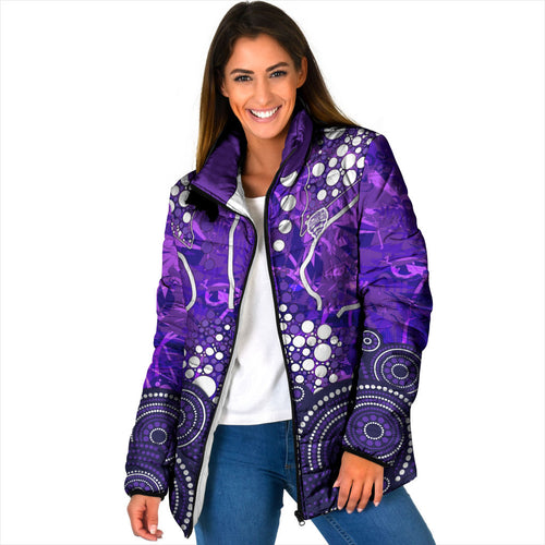 Hobart Hurricanes Padded Jacket Graffiti Urban Aboriginal Dot Abstract Design