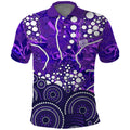 Hobart Hurricanes Polo Shirt Graffiti Urban Aboriginal Dot Abstract Design