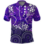 Hobart Hurricanes Polo Shirt Graffiti Urban Aboriginal Dot Abstract Design