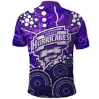 Hobart Hurricanes Polo Shirt Graffiti Urban Aboriginal Dot Abstract Design
