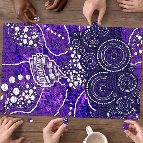 Hobart Hurricanes Puzzle Graffiti Urban Aboriginal Dot Abstract Design