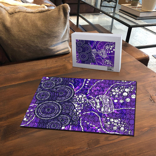 Hobart Hurricanes Puzzle Graffiti Urban Aboriginal Dot Abstract Design