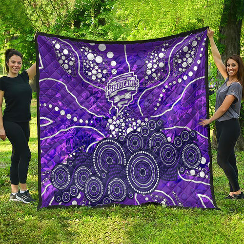 Hobart Hurricanes Quilt Graffiti Urban Aboriginal Dot Abstract Design