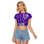 Hobart Hurricanes Raglan Cropped T Shirt Graffiti Urban Aboriginal Dot Abstract Design