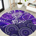 Hobart Hurricanes Round Carpet Graffiti Urban Aboriginal Dot Abstract Design