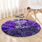 Hobart Hurricanes Round Carpet Graffiti Urban Aboriginal Dot Abstract Design