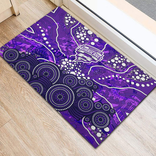 Hobart Hurricanes Rubber Doormat Graffiti Urban Aboriginal Dot Abstract Design