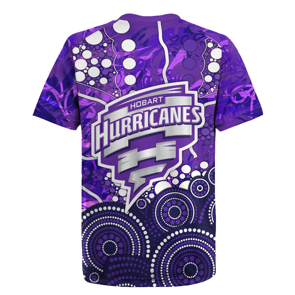 Hobart Hurricanes Rugby Jersey Graffiti Urban Aboriginal Dot Abstract Design