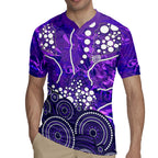Hobart Hurricanes Rugby Jersey Graffiti Urban Aboriginal Dot Abstract Design