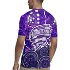 Hobart Hurricanes Rugby Jersey Graffiti Urban Aboriginal Dot Abstract Design