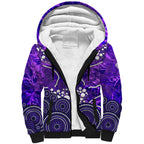 Hobart Hurricanes Sherpa Hoodie Graffiti Urban Aboriginal Dot Abstract Design