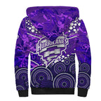 Hobart Hurricanes Sherpa Hoodie Graffiti Urban Aboriginal Dot Abstract Design