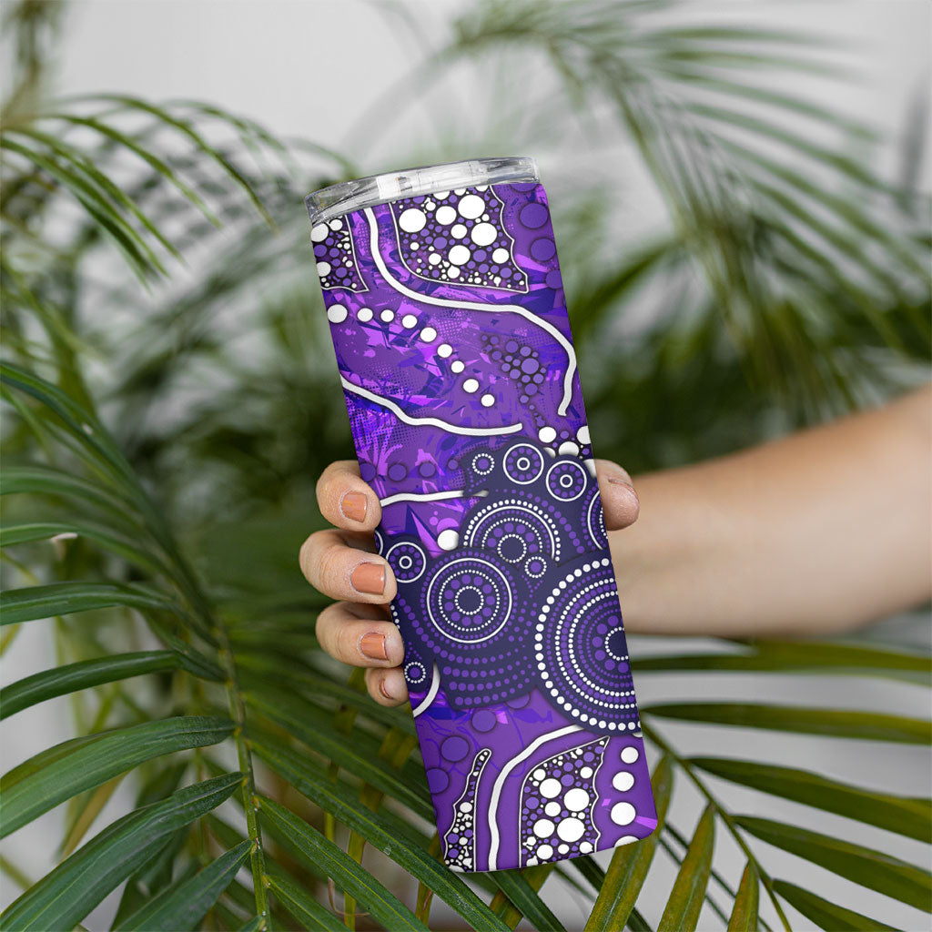 Hobart Hurricanes Skinny Tumbler Graffiti Urban Aboriginal Dot Abstract Design