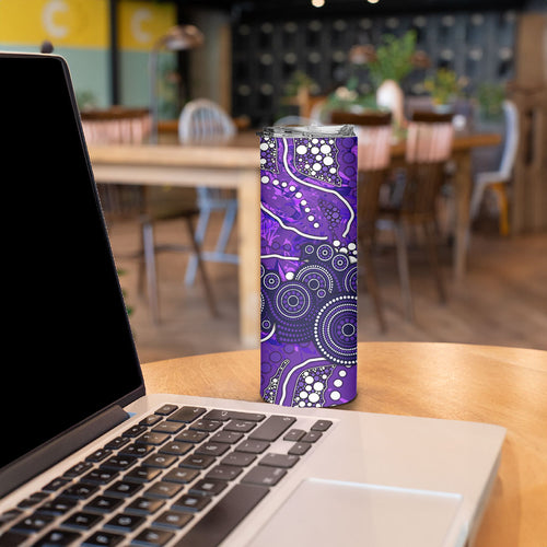 Hobart Hurricanes Skinny Tumbler Graffiti Urban Aboriginal Dot Abstract Design