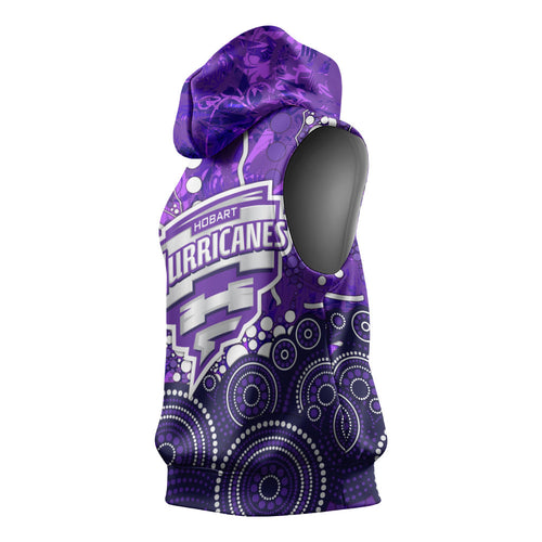 Hobart Hurricanes Sleeveless Hoodie Graffiti Urban Aboriginal Dot Abstract Design