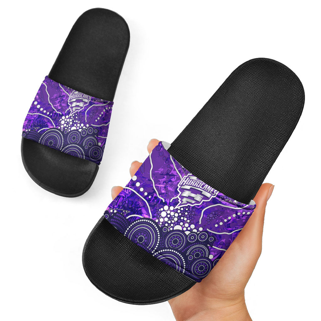 Hobart Hurricanes Slide Sandals Graffiti Urban Aboriginal Dot Abstract Design
