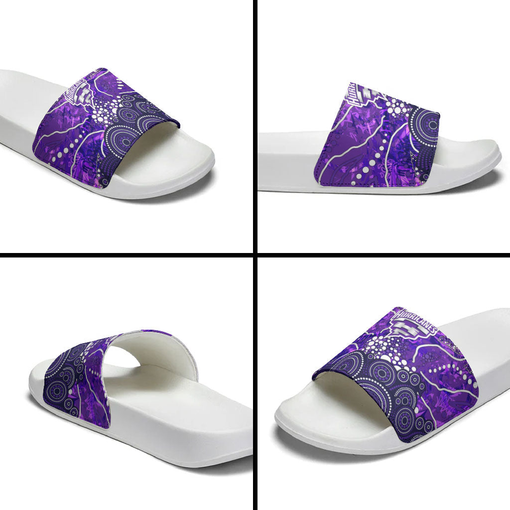 Hobart Hurricanes Slide Sandals Graffiti Urban Aboriginal Dot Abstract Design