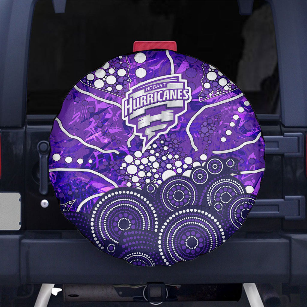 Hobart Hurricanes Spare Tire Cover Graffiti Urban Aboriginal Dot Abstract Design