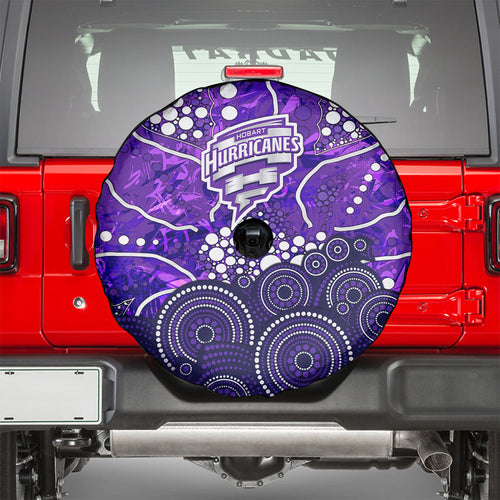 Hobart Hurricanes Spare Tire Cover Graffiti Urban Aboriginal Dot Abstract Design