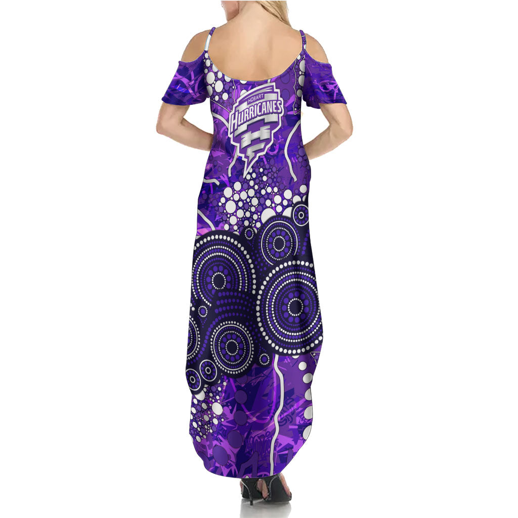 Hobart Hurricanes Summer Maxi Dress Graffiti Urban Aboriginal Dot Abstract Design