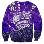 Hobart Hurricanes Sweatshirt Graffiti Urban Aboriginal Dot Abstract Design