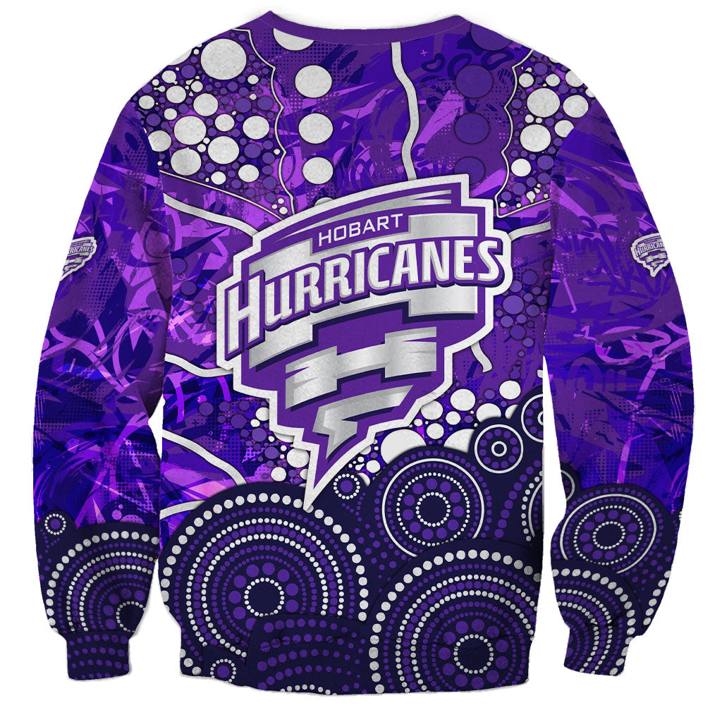 Hobart Hurricanes Sweatshirt Graffiti Urban Aboriginal Dot Abstract Design