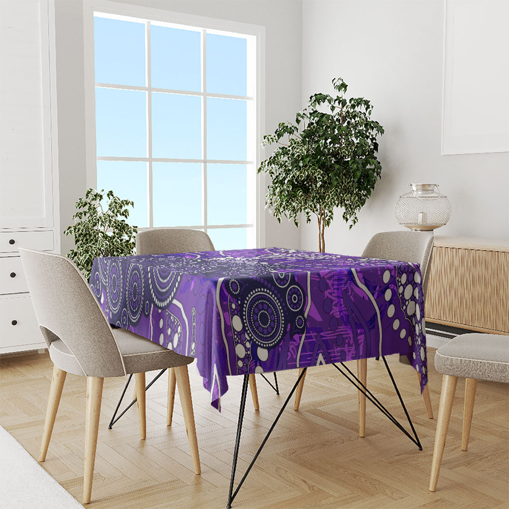Hobart Hurricanes Tablecloth Graffiti Urban Aboriginal Dot Abstract Design