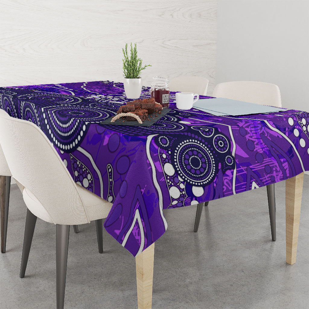 Hobart Hurricanes Tablecloth Graffiti Urban Aboriginal Dot Abstract Design
