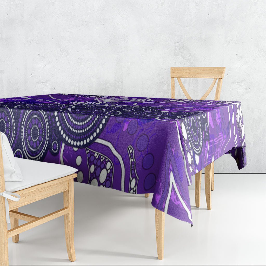 Hobart Hurricanes Tablecloth Graffiti Urban Aboriginal Dot Abstract Design