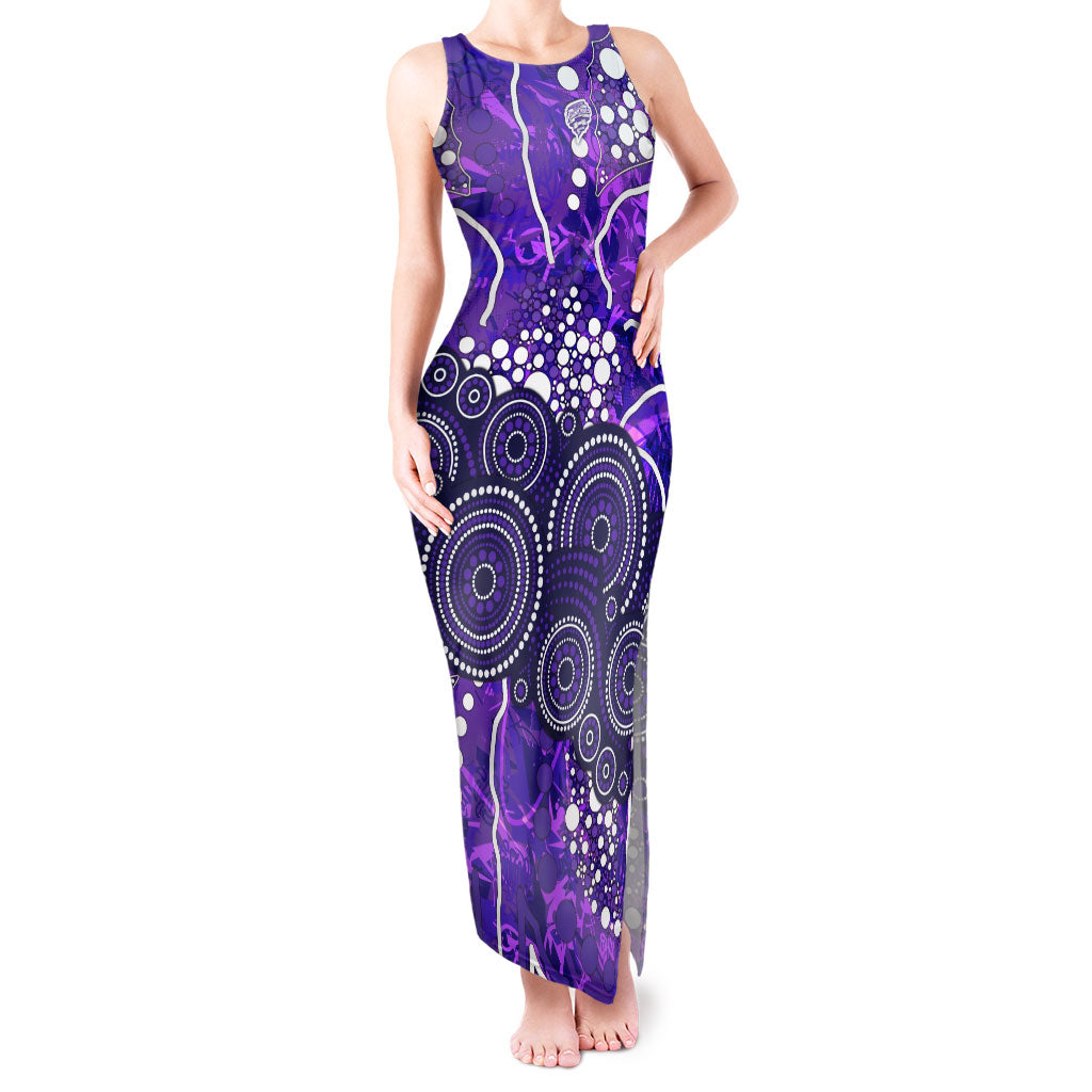 Hobart Hurricanes Tank Maxi Dress Graffiti Urban Aboriginal Dot Abstract Design