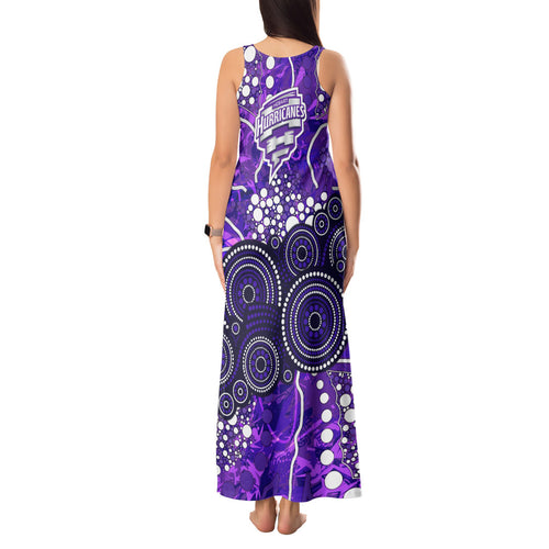 Hobart Hurricanes Tank Maxi Dress Graffiti Urban Aboriginal Dot Abstract Design