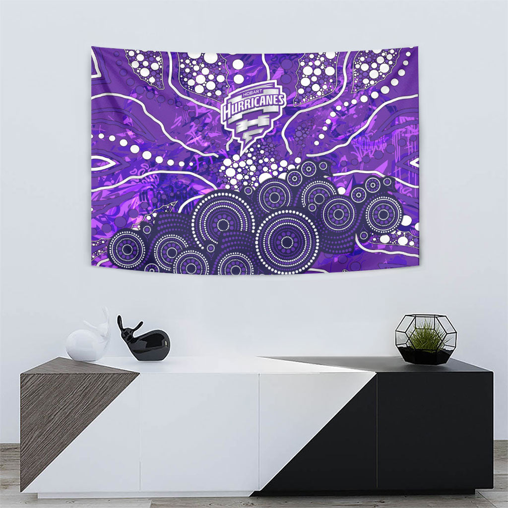 Hobart Hurricanes Tapestry Graffiti Urban Aboriginal Dot Abstract Design