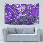 Hobart Hurricanes Tapestry Graffiti Urban Aboriginal Dot Abstract Design