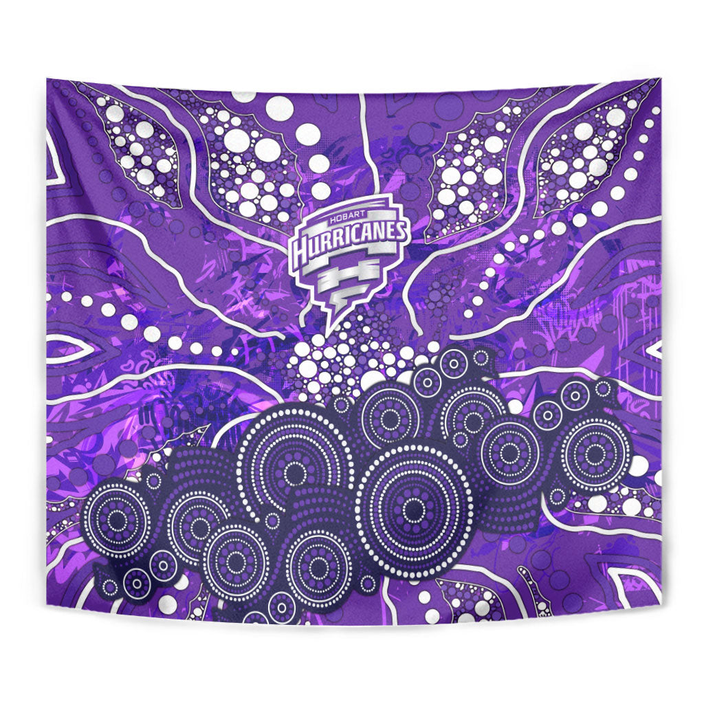 Hobart Hurricanes Tapestry Graffiti Urban Aboriginal Dot Abstract Design