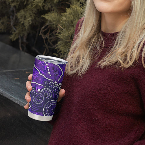 Hobart Hurricanes Tumbler Cup Graffiti Urban Aboriginal Dot Abstract Design
