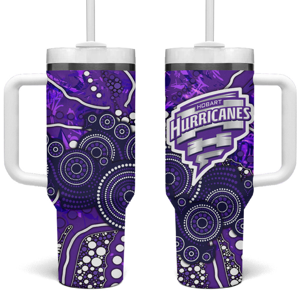 Hobart Hurricanes Tumbler With Handle Graffiti Urban Aboriginal Dot Abstract Design