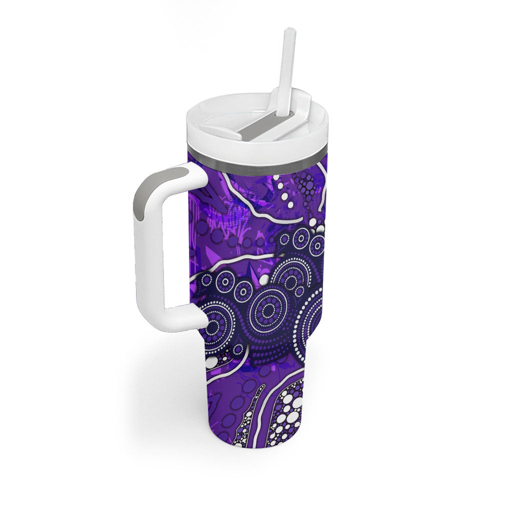 Hobart Hurricanes Tumbler With Handle Graffiti Urban Aboriginal Dot Abstract Design
