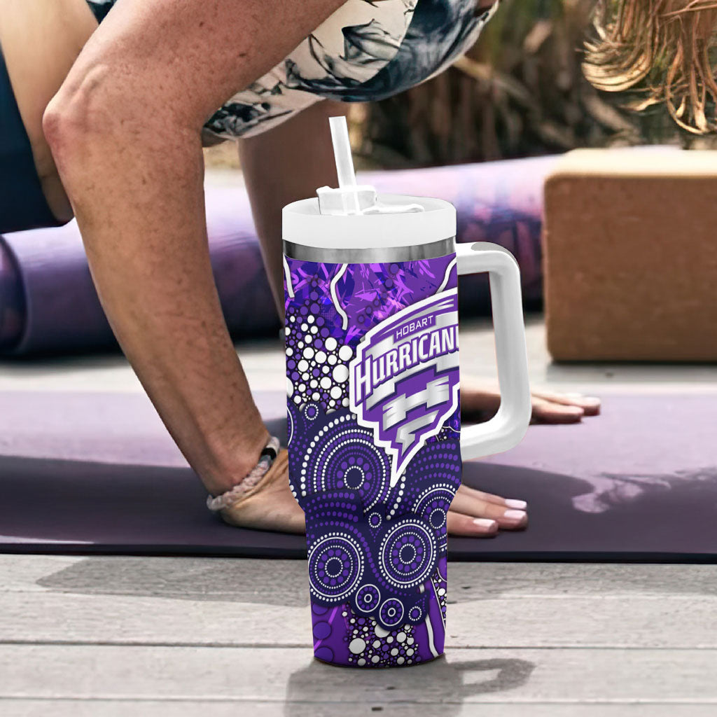 Hobart Hurricanes Tumbler With Handle Graffiti Urban Aboriginal Dot Abstract Design