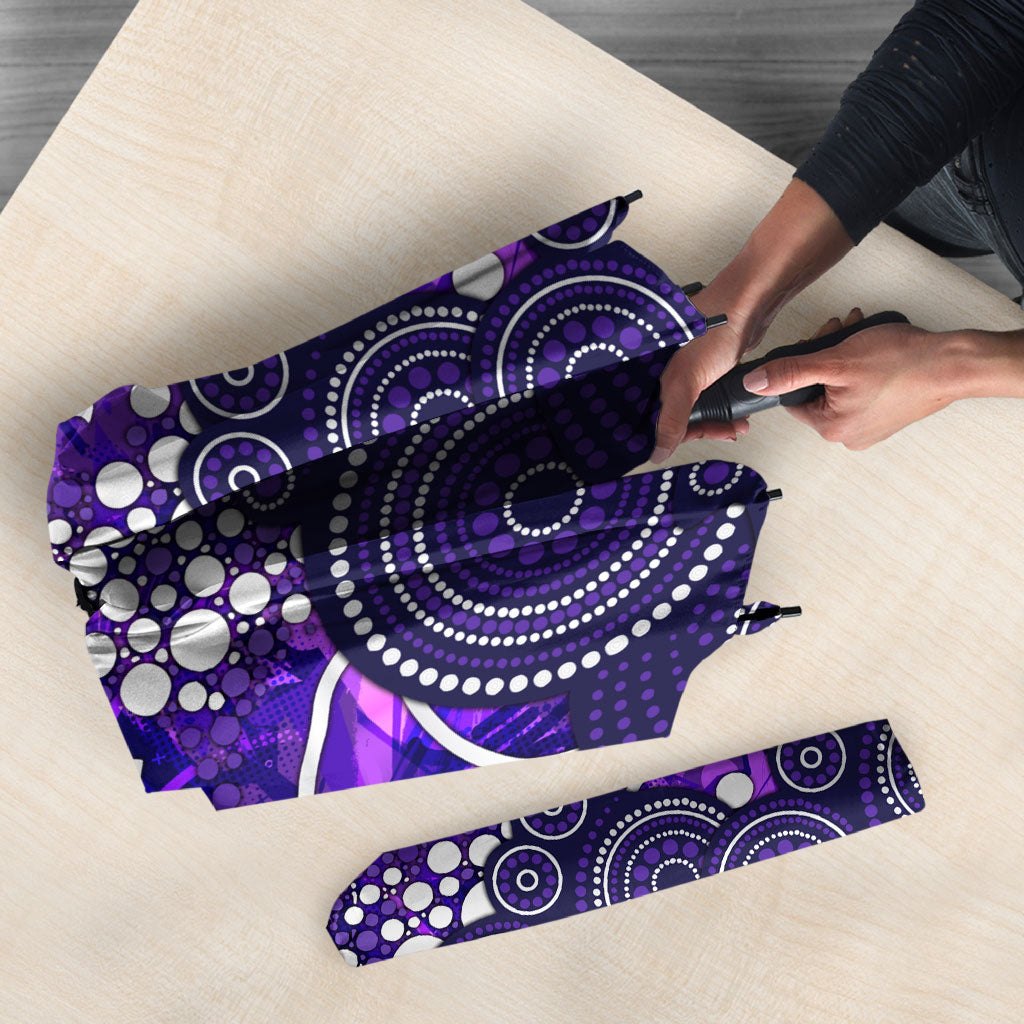 Hobart Hurricanes Umbrella Graffiti Urban Aboriginal Dot Abstract Design