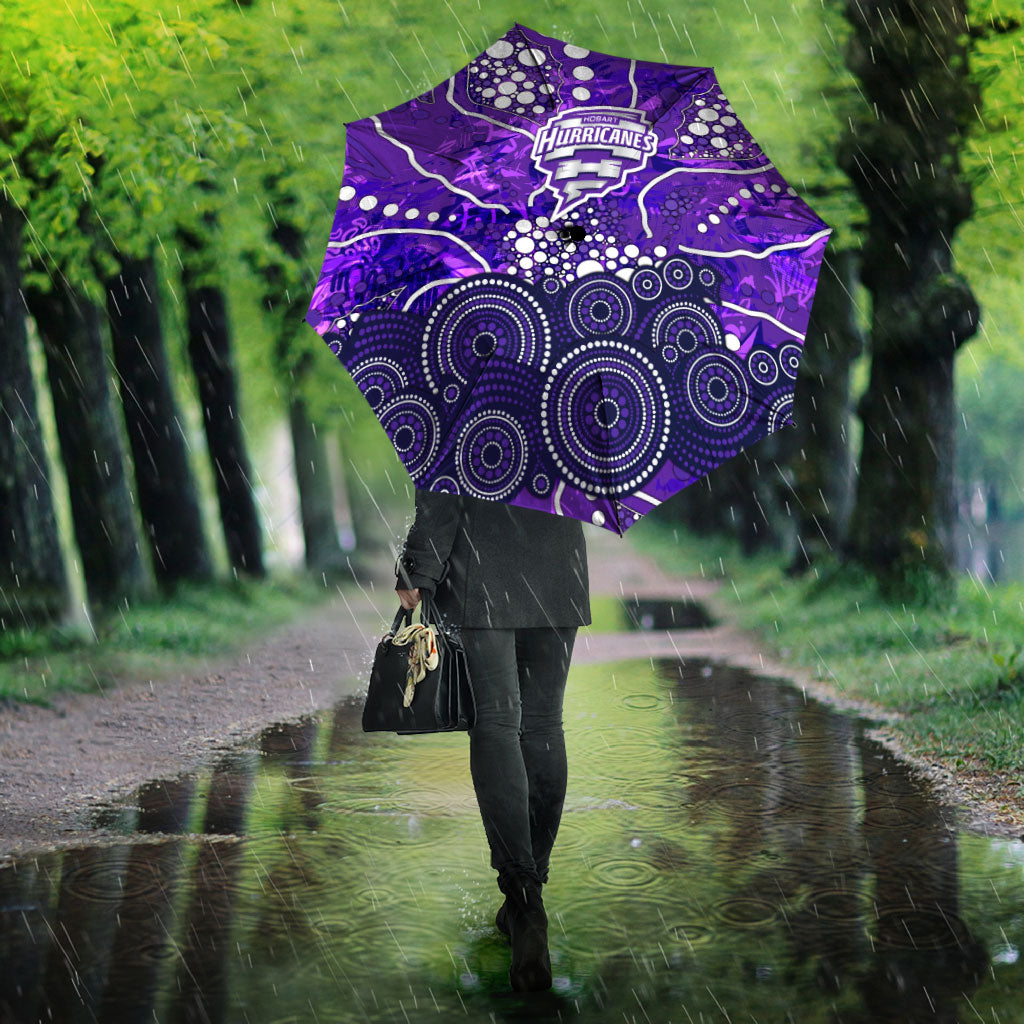 Hobart Hurricanes Umbrella Graffiti Urban Aboriginal Dot Abstract Design