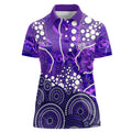 Hobart Hurricanes Women Polo Shirt Graffiti Urban Aboriginal Dot Abstract Design