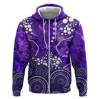 Hobart Hurricanes Zip Hoodie Graffiti Urban Aboriginal Dot Abstract Design