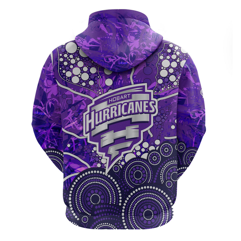 Hobart Hurricanes Zip Hoodie Graffiti Urban Aboriginal Dot Abstract Design