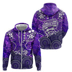 Hobart Hurricanes Zip Hoodie Graffiti Urban Aboriginal Dot Abstract Design