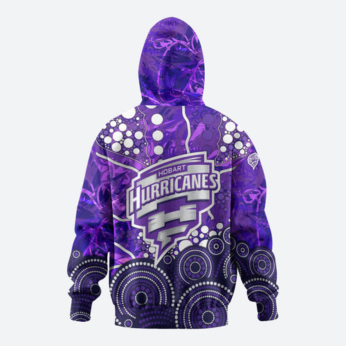 Hobart Hurricanes Zip Hoodie Graffiti Urban Aboriginal Dot Abstract Design