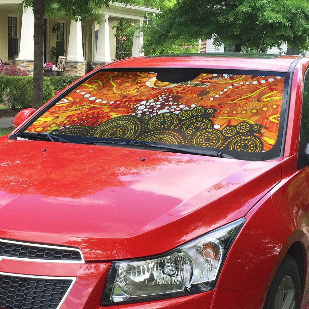 Perth Scorchers Auto Sun Shade Graffiti Urban Aboriginal Dot Abstract Design