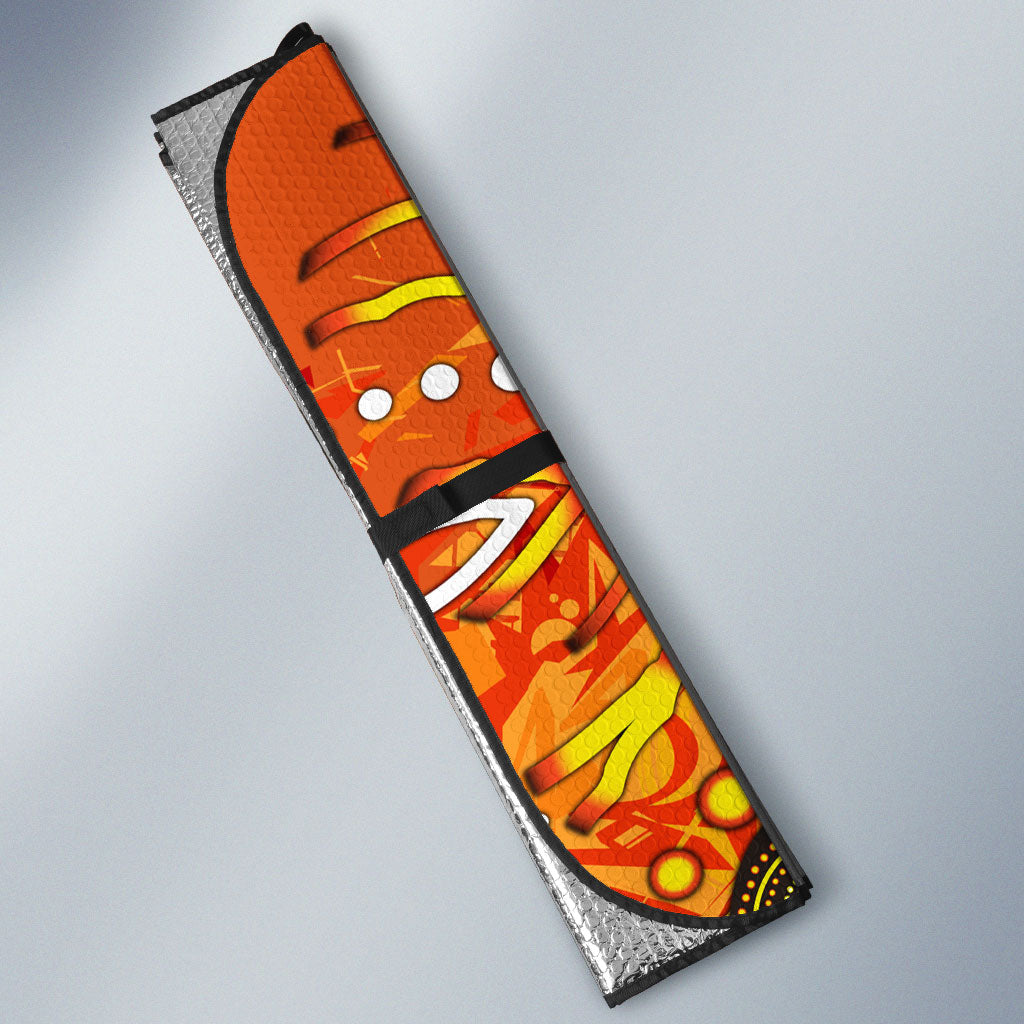 Perth Scorchers Auto Sun Shade Graffiti Urban Aboriginal Dot Abstract Design